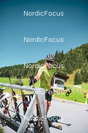 10.08.2022, Hochfilzen, Austria (AUT): Justus Strelow (GER) - Biathlon summer training, Hochfilzen (AUT). www.nordicfocus.com. © Reichert/NordicFocus. Every downloaded picture is fee-liable.