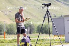 20.06.2022, Andermatt, Switzerland (SUI): Remo Krug (GER) coach Team Switzerland - Biathlon summer training, Andermatt (SUI). www.nordicfocus.com. © Manzoni/NordicFocus. Every downloaded picture is fee-liable.