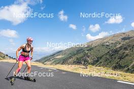 31.07.2022, Font-Romeu, France (FRA): Chloe Bened (FRA) - Biathlon summer training, Font-Romeu (FRA). www.nordicfocus.com. © Authamayou/NordicFocus. Every downloaded picture is fee-liable.