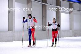 20.09.2022, Oberhof, Germany (GER): Emilien Claude (FRA), Anna Gandler (AUT) - Biathlon summer training, Oberhof (GER). www.nordicfocus.com. © Reichert/NordicFocus. Every downloaded picture is fee-liable.