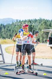 04.08.2022, Font-Romeu, France (FRA): Jacques Jefferies (FRA) - Biathlon summer training, Font-Romeu (FRA). www.nordicfocus.com. © Authamayou/NordicFocus. Every downloaded picture is fee-liable.