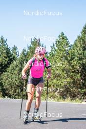 03.08.2022, Font-Romeu, France (FRA): Chloe Bened (FRA) - Biathlon summer training, Font-Romeu (FRA). www.nordicfocus.com. © Authamayou/NordicFocus. Every downloaded picture is fee-liable.