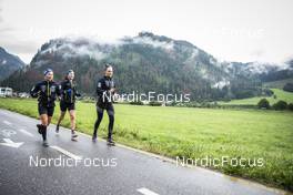 08.09.2022, Lavaze, Italy (ITA): Anna Magnusson  (SWE), Johanna Skottheim (SWE), Stina Nilsson (SWE), (l-r)  - Biathlon summer training, Lavaze (ITA). www.nordicfocus.com. © Vanzetta/NordicFocus. Every downloaded picture is fee-liable.