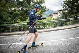 08.09.2022, Lavaze, Italy (ITA): Sebastian Samuelsson (SWE) - Biathlon summer training, Lavaze (ITA). www.nordicfocus.com. © Vanzetta/NordicFocus. Every downloaded picture is fee-liable.