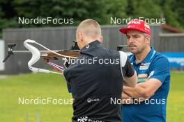 21,06.2022, Ruhpolding, Germany (GER): Ricco Gross (GER), coach Team Slovenia  - Biathlon summer training, Ruhpolding (GER). www.nordicfocus.com. © Wuktits/NordicFocus. Every downloaded picture is fee-liable.