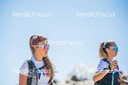 29.06.2022, Bessans, France (FRA): Beatrice Trabucchi (ITA), Lisa Vittozzi (ITA), (l-r) - Biathlon summer training, Bessans (FRA). www.nordicfocus.com. © Authamayou/NordicFocus. Every downloaded picture is fee-liable.