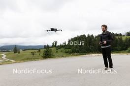 27.06.2022, Premanon, France (FRA): Event Feature: l Equipe is flying the drone - Biathlon summer training, Premanon (FRA). www.nordicfocus.com. © Manzoni/NordicFocus. Every downloaded picture is fee-liable.