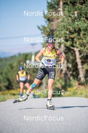 04.08.2022, Font-Romeu, France (FRA): Coralie Langel (FRA) - Biathlon summer training, Font-Romeu (FRA). www.nordicfocus.com. © Authamayou/NordicFocus. Every downloaded picture is fee-liable.