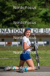 29.06.2022, Bessans, France (FRA): Linda Zingerle (ITA) - Biathlon summer training, Bessans (FRA). www.nordicfocus.com. © Authamayou/NordicFocus. Every downloaded picture is fee-liable.