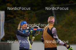 03.10.2022, Ruhpolding, Germany (GER): Franziska Preuss (GER) - Biathlon summer training, Ruhpolding (GER). www.nordicfocus.com. © Reiter/NordicFocus. Every downloaded picture is fee-liable.
