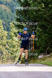 14.09.2022, Lavaze, Italy (ITA): Malte Stefansson (SWE) - Biathlon summer training, Lavaze (ITA). www.nordicfocus.com. © Barbieri/NordicFocus. Every downloaded picture is fee-liable.