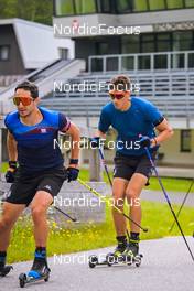 04.07.2022, Hochfilzen, Austria (AUT): Daniele Cappellari (ITA), Daniele Fauner (ITA) - Biathlon summer training, Hochfilzen (AUT). www.nordicfocus.com. © Reichert/NordicFocus. Every downloaded picture is fee-liable.