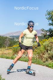 03.08.2022, Font-Romeu, France (FRA): Sophie Chauveau (FRA) - Biathlon summer training, Font-Romeu (FRA). www.nordicfocus.com. © Authamayou/NordicFocus. Every downloaded picture is fee-liable.