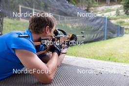 27.06.2022, Premanon, France (FRA): Antonin Guigonnat (FRA) - Biathlon summer training, Premanon (FRA). www.nordicfocus.com. © Manzoni/NordicFocus. Every downloaded picture is fee-liable.