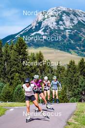 31.07.2022, Lavaze, Italy (ITA): Dunja Zdouc (AUT), Julia Schwaiger (AUT), (l-r)  - Biathlon summer training, Lavaze (ITA). www.nordicfocus.com. © Barbieri/NordicFocus. Every downloaded picture is fee-liable.
