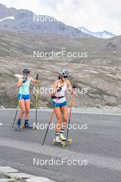 30.06.2022, Bessans, France (FRA): Beatrice Trabucchi (ITA), Rebecca Passler (ITA) - Biathlon summer training, Bessans (FRA). www.nordicfocus.com. © Authamayou/NordicFocus. Every downloaded picture is fee-liable.