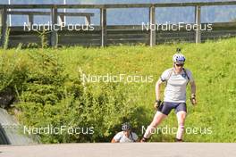 11.08.2022, Hochfilzen, Austria (AUT): Simon Eder (AUT) - Biathlon summer training, Hochfilzen (AUT). www.nordicfocus.com. © Reichert/NordicFocus. Every downloaded picture is fee-liable.