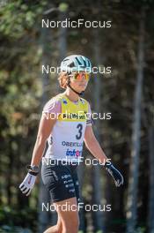 04.08.2022, Font-Romeu, France (FRA): Camille Coupe (FRA) - Biathlon summer training, Font-Romeu (FRA). www.nordicfocus.com. © Authamayou/NordicFocus. Every downloaded picture is fee-liable.