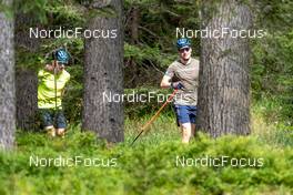 01.09.2022, Antholz, Italy (ITA): Peppe Femling (SWE), Martin Ponsiluoma (SWE), (l-r)  - Biathlon summer training, Antholz (ITA). www.nordicfocus.com. © Barbieri/NordicFocus. Every downloaded picture is fee-liable.