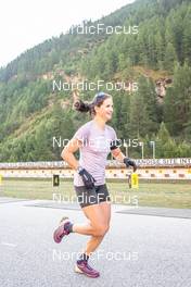 28.08.2022, Bessans, France (FRA): Julia Simon (FRA) - Biathlon summer training, Bessans (FRA). www.nordicfocus.com. © Authamayou/NordicFocus. Every downloaded picture is fee-liable.