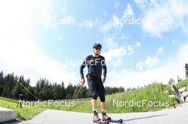 01.07.2022, Lenzerheide, Switzerland (SUI): Laurin Fravi (SUI) - Biathlon summer training, Lenzerheide (SUI). www.nordicfocus.com. © Manzoni/NordicFocus. Every downloaded picture is fee-liable.