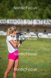 29.06.2022, Bessans, France (FRA): Hannah Auchentaller (ITA) - Biathlon summer training, Bessans (FRA). www.nordicfocus.com. © Authamayou/NordicFocus. Every downloaded picture is fee-liable.