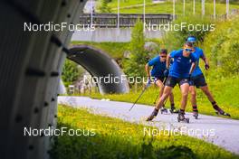04.07.2022, Hochfilzen, Austria (AUT): Cedric Christille (ITA) - Biathlon summer training, Hochfilzen (AUT). www.nordicfocus.com. © Reichert/NordicFocus. Every downloaded picture is fee-liable.