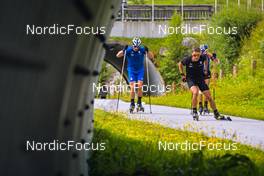 04.07.2022, Hochfilzen, Austria (AUT): Michele Molinari (ITA), David Zingerle (ITA) - Biathlon summer training, Hochfilzen (AUT). www.nordicfocus.com. © Reichert/NordicFocus. Every downloaded picture is fee-liable.