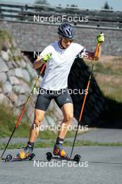 16.08.2022, Lavaze, Italy (ITA): Emilien Jacquelin (FRA) - Biathlon summer training, Lavaze (ITA). www.nordicfocus.com. © Barbieri/NordicFocus. Every downloaded picture is fee-liable.