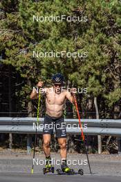 31.07.2022, Font-Romeu, France (FRA): Remi Broutier  (FRA) - Biathlon summer training, Font-Romeu (FRA). www.nordicfocus.com. © Authamayou/NordicFocus. Every downloaded picture is fee-liable.
