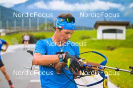04.07.2022, Hochfilzen, Austria (AUT): Tommaso Giacomel (ITA) - Biathlon summer training, Hochfilzen (AUT). www.nordicfocus.com. © Reichert/NordicFocus. Every downloaded picture is fee-liable.