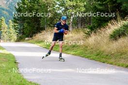 14.09.2022, Lavaze, Italy (ITA): Malte Stefansson (SWE) - Biathlon summer training, Lavaze (ITA). www.nordicfocus.com. © Barbieri/NordicFocus. Every downloaded picture is fee-liable.