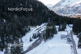 08.11.2022, Davos, Switzerland (SUI): Event Feature: Overview over the Snowfarming track - Biathlon training, Snowfarming track, Davos (SUI). www.nordicfocus.com. © Manzoni/NordicFocus. Every downloaded picture is fee-liable.