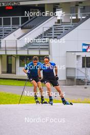 04.07.2022, Hochfilzen, Austria (AUT): Daniele Fauner (ITA), Daniele Cappellari (ITA) - Biathlon summer training, Hochfilzen (AUT). www.nordicfocus.com. © Reichert/NordicFocus. Every downloaded picture is fee-liable.