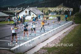 06.08.2022, Lavaze, Italy (ITA): Denise Herrmann  (GER), Vanessa Hinz  (GER), Anna Weidel  (GER), Janina Hettich-Walz  (GER), (l-r)  - Biathlon summer training, Lavaze (ITA). www.nordicfocus.com. © Vanzetta/NordicFocus. Every downloaded picture is fee-liable.