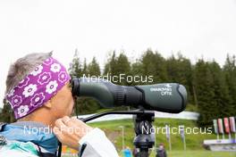 01.07.2022, Lenzerheide, Switzerland (SUI): Remo Krug (GER) coach Team Switzerland - Biathlon summer training, Lenzerheide (SUI). www.nordicfocus.com. © Manzoni/NordicFocus. Every downloaded picture is fee-liable.