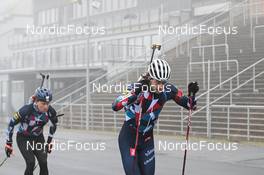14.10.2022, Oberhof, Germany (GER): Johannes Dale (NOR), Sturla Holm Laegreid (NOR) - Biathlon summer training, Oberhof (GER). www.nordicfocus.com. © Reichert/NordicFocus. Every downloaded picture is fee-liable.