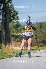 04.08.2022, Font-Romeu, France (FRA): Sophie Chauveau (FRA) - Biathlon summer training, Font-Romeu (FRA). www.nordicfocus.com. © Authamayou/NordicFocus. Every downloaded picture is fee-liable.