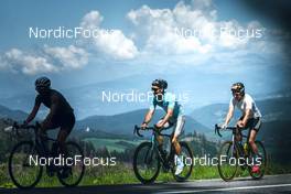 8.08.2022, Lavaze, Italy (ITA): Kristian Mehringer (GER), Anna Weidel  (GER), (l-r)  - Biathlon summer training, Lavaze (ITA). www.nordicfocus.com. © Vanzetta/NordicFocus. Every downloaded picture is fee-liable.