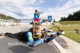28.06.2022, Premanon, France (FRA): Oceane Michelon (FRA) - Biathlon summer training, Premanon (FRA). www.nordicfocus.com. © Manzoni/NordicFocus. Every downloaded picture is fee-liable.