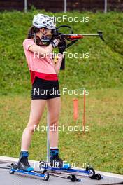 27.07.2022, Lavaze, Italy (ITA): Anna Juppe (AUT) - Biathlon summer training, Lavaze (ITA). www.nordicfocus.com. © Barbieri/NordicFocus. Every downloaded picture is fee-liable.