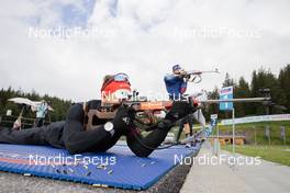 01.07.2022, Lenzerheide, Switzerland (SUI): Joscha Burkhalter (SUI) - Biathlon summer training, Lenzerheide (SUI). www.nordicfocus.com. © Manzoni/NordicFocus. Every downloaded picture is fee-liable.
