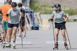 22.05.2022, Lenzerheide, Switzerland (SUI): Lena Haecki (SUI), Lea Meier (SUI), (l-r) - Biathlon summer training, Lenzerheide (SUI). www.nordicfocus.com. © Manzoni/NordicFocus. Every downloaded picture is fee-liable.