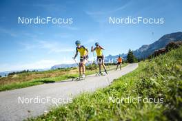 13.09.2022, Lavaze, Italy (ITA): Hanna Oeberg (SWE), Elvira Oeberg (SWE), (l-r)  - Biathlon summer training, Lavaze (ITA). www.nordicfocus.com. © Vanzetta/NordicFocus. Every downloaded picture is fee-liable.