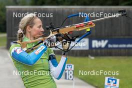 21,06.2022, Ruhpolding, Germany (GER): Ernst Wukits, Anamarija Lampic (SLO) - Biathlon summer training, Ruhpolding (GER). www.nordicfocus.com. © Wuktits/NordicFocus. Every downloaded picture is fee-liable.