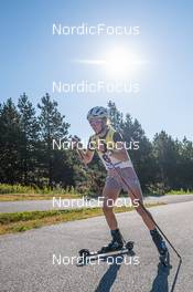 04.08.2022, Font-Romeu, France (FRA): Jeanne Richard (FRA) - Biathlon summer training, Font-Romeu (FRA). www.nordicfocus.com. © Authamayou/NordicFocus. Every downloaded picture is fee-liable.