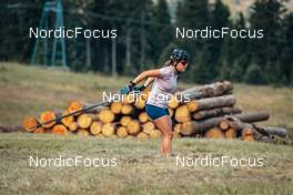 16.07.2022, Lavaze, Italy (ITA): Irene Lardschneider (ITA) - Biathlon summer training, Lavaze (ITA). www.nordicfocus.com. © Barbieri/NordicFocus. Every downloaded picture is fee-liable.