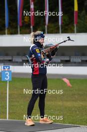 03.10.2022, Ruhpolding, Germany (GER): Marte Olsbu Roeiseland (NOR) - Biathlon summer training, Ruhpolding (GER). www.nordicfocus.com. © Reiter/NordicFocus. Every downloaded picture is fee-liable.