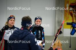 16.10.2022, Oberhof, Germany (GER): Karoline Knotten (NOR), Patrick Oberegger (ITA), Ragnhild Femsteinevik (NOR), (l-r) - Biathlon summer training, Oberhof (GER). www.nordicfocus.com. © Reichert/NordicFocus. Every downloaded picture is fee-liable.