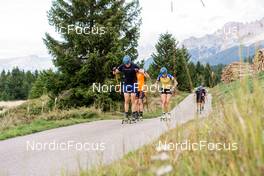 14.09.2022, Lavaze, Italy (ITA): Martin Ponsiluoma (SWE), Hanna Oeberg (SWE), (l-r)  - Biathlon summer training, Lavaze (ITA). www.nordicfocus.com. © Barbieri/NordicFocus. Every downloaded picture is fee-liable.